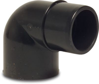 Praher Reduzierungswinkel 90° PVC-U 16 bar Schwarz