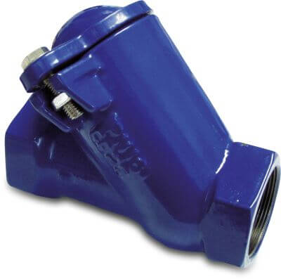 Profec Clapet à bille fonte ductile (GGG40) 10 bar filetage femelle bleu
