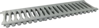 Gitter PVC-U Grau Typ mit Schlitze