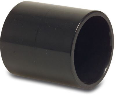 Muffe PVC-U 16 bar Klebemuffe Schwarz