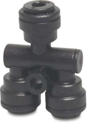 Speedfit Verteilerstück POM 10 bar Einsteck Schwarz Typ Super