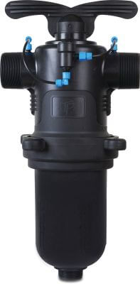 Tavlit Semi-automatisk filter fiberglasforstærket nylon 10 bar udvendig gevind sort type Adir One-Action