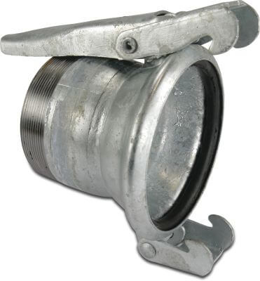 Quick coupler adaptor steel female part Italian x male thread type Italian