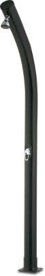 Solar shower 45° plastic female thread black bend