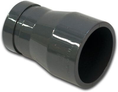 Overgangskoppeling PVC 40 bar lijmmof x Victaulic zwart