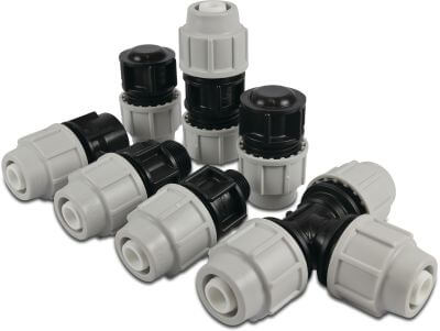 Rain Bird Kopfstück Fittings Schwarz/Grau Typ QF
