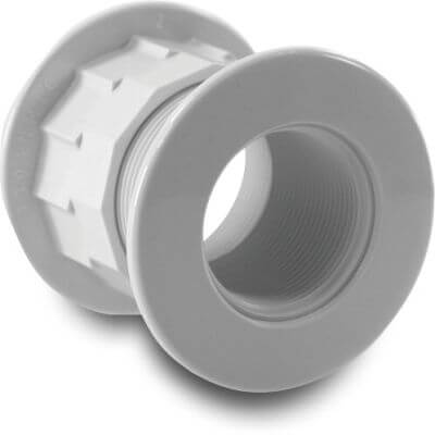 Hayward Inlet fitting ABS female thread white