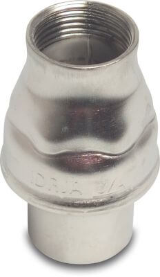 Terugslagklep veerbelast RVS 316 16 bar binnendraad type M316