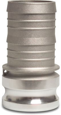 Snelkoppeling aluminium V-deel Camlock x slangtule type Camlock E