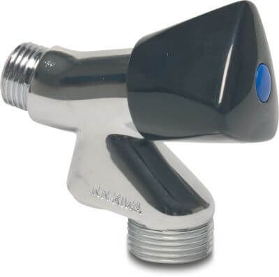 Bonfix Stophane messing KIWA 10 bar udvendig gevind forkromet type DA/EB