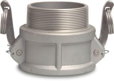Snelkoppeling aluminium M-deel Camlock x buitendraad type Camlock B