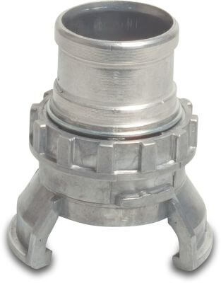 Quick coupler aluminium DSP with locking ring x hose tail type DSP