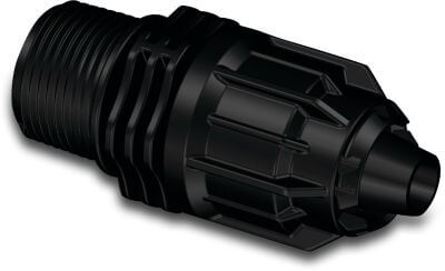 Übergangsadapter PP 4 bar quick joint x Außengewinde Schwarz