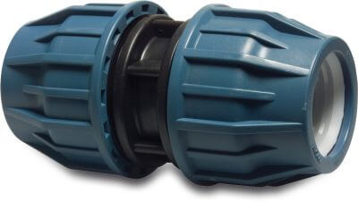 Jason Kupplung PP DVGW/KIWA/WRAS/SVGW 16 bar Klemm Schwarz/Blau