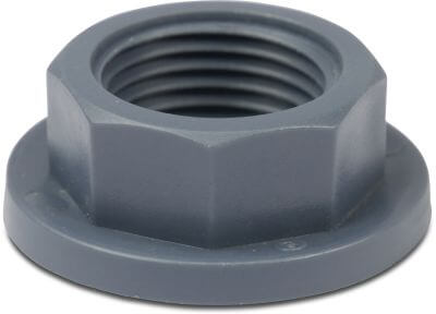 Mutter PP 10 bar Innengewinde Grau