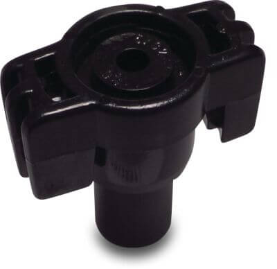 NaanDan Buse à tête en plastique 4,0mm noire type 233