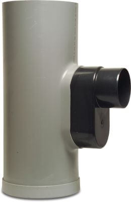 Unterteil PVC-U Stutzen Grau