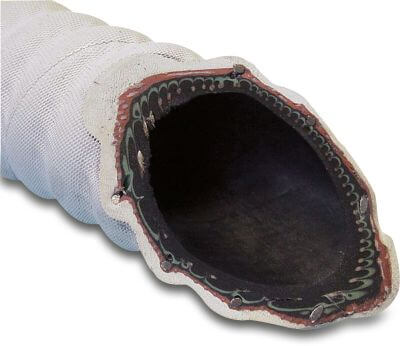 Fekaliënslang EPDM 6 bar wit