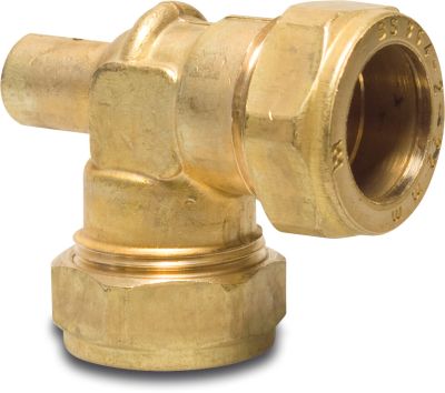 Bonfix Ontluchter knie 90° messing KIWA knel