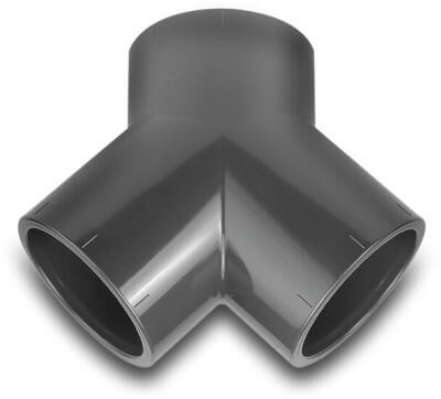 VDL Y-piece PVC-U 16 bar glue socket grey