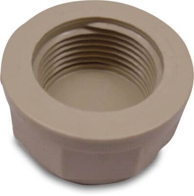 Kappe PP 10 bar Innengewinde Beige