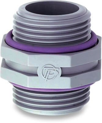 Tavlit Swivel nippel PP 10 bar utvändig gänga type with O-ring