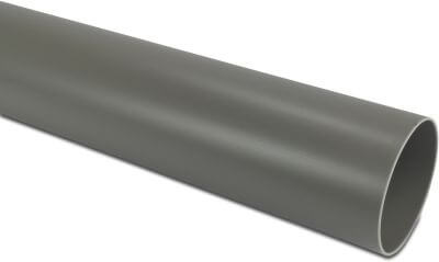 Abflussrohr PVC-U BENOR Glatt Grau