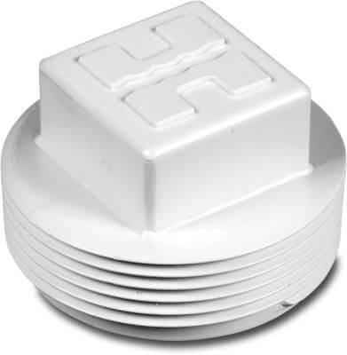 Hayward Plug met O-ring buitendraad wit type MIP square-head