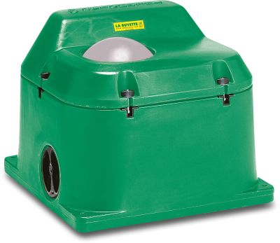 La Buvette Drickeskar helårs 40 liter med 1 avstängningskula isolerad PE type Thermolac