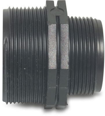 Raccord de réduction PP filetage mâle noir