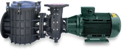 PSH Schwimmbadpump öffentlicher Bereich PP/GF30 DIN Flansch Schwarz/Grün